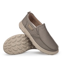 Mocassins Homme à Bout Rond, Tige en Maille, Semelle Intermédiaire en PU, Semelle Extérieure en Caoutchouc, Légers, Résistants à l'Usure, Coutures, Chaussures Décontractées Printemps