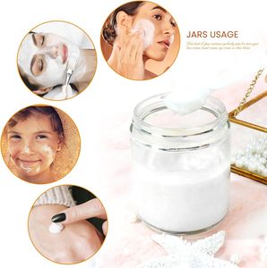 Pot en verre transparent de forme ronde de 100 ml à 380 ml, prix usine, avec couvercle en plastique torsadé, logo personnalisé pour biscuits et gelées - Product Image 4