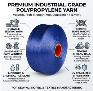 Filament torsadé FDY en polypropylène, couleur naturelle, multifilament pour la production de cordes et de sangles - Product Image 6