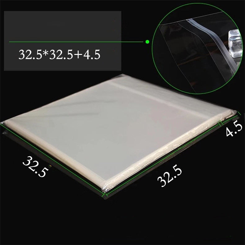 opp 32.5*32.5+4.5 8mil adhesivo transparente de alta calidad