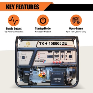 Générateur à essence à cadre ouvert TieKeHan TKH-10800SED 50/60Hz 230V/400V, cylindrée 460CC, moteur 192F 4 temps, démarrage manuel/électrique - Product Image 4