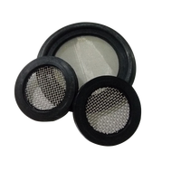 Prix d'usine 20 30 40 60 80 mailles Filtre en treillis métallique en acier inoxydable avec capuchon/rondelle en caoutchouc pour tuyau