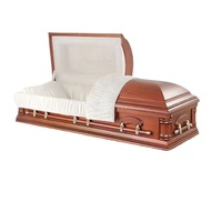 El proveedor funerario profesional proporciona ataúdes/ataúdes de madera maciza/metal europeos americanos personalizados para adultos