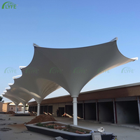Structure en membrane tendue en tissu PVDF Lyfe, sur mesure, moderne, pour parc extérieur et abri de garage