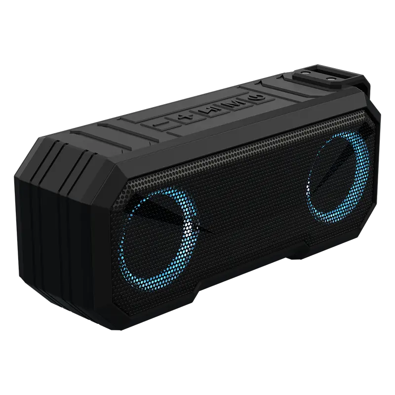 Portable Home Fm Radio Blue Tooth Connectors Subwoofer Double Speakers Audio System Sound With Rgb Light