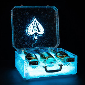 RGB Champagne có thể sạc lại vali cho Câu Lạc Bộ 3 chai Carry trường hợp Presenter kệ trưng bày - Product Image 5