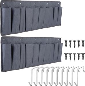 RV Shoe <b>Pockets</b> 10 <b>Pockets</b> Heavy Hanging Bedside Storage Organizer with Sturdy Hooks Storage <b>Pockets</b> Hangs on <b>Bed</b> - Product Image 1