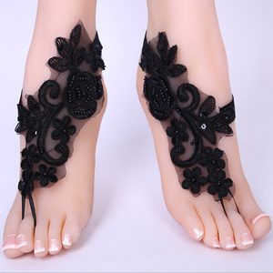 Sandales de plage personnalisées avec monogramme, chaussures <span class=keywords><strong>pieds</strong></span> nus, bracelet de cheville <span class=keywords><strong>nu</strong></span> - Product Image 2