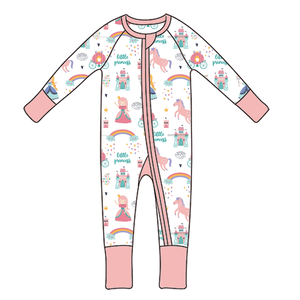 即発送可能！竹製パジャマのミステリーボックス、子供用ランダムスタイル、キャラクタープリントロンパース、ベビー竹製ジッパー付きブラインドボックス - Product Image 1