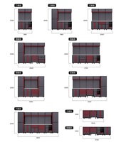 Système modulaire d'atelier de garage OEM : Unité de rangement combinée en métal pour outils, armoire de rangement d'outils en métal