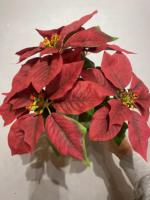 Fleurs de poinsettia artificielles de fleurs de Noël en gros à vendre