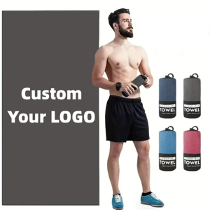 Serviettes de camping en microfibre, serviettes de sport à séchage rapide pour l'extérieur, serviettes de plage en bord de mer, serviettes de sport absorbantes - Product Image 1