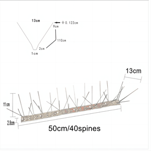 QiaoLiang Wei Fang <span class=keywords><strong>Bird</strong></span> Catcher <span class=keywords><strong>Anti</strong></span> piccioni e piccoli parassiti picchi repellenti per uccelli spine per uccelli con Spike da parete <span class=keywords><strong>Anti</strong></span> salita - Product Image 2