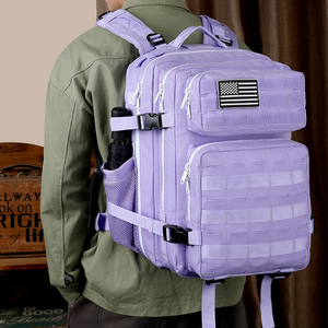 Nuevas mochilas tácticas resistentes del sistema Molle morado para deportes al aire libre - Product Image 5
