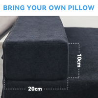 Matelas en mousse à mémoire de forme personnalisable à quatre volets housse en tissu lavable moderne pour la maison hôpital voyage-couchage d'invité pliable complet