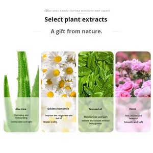 Crème hydratante pour les mains à absorption rapide de haute qualité au pamplemousse, mains sèches et gercées, apaise, adoucit, crème pour les mains naturelle mini OEM - Product Image 2