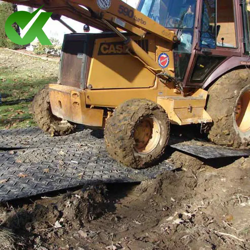 Hdpe Mat HDPE Road Mat Interlocking Heavy Duty Excavator Floor Mat Plastic Extruded HDPE 4x8 Ft Ground Protection Mats