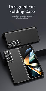 Funda de cuero plegable para teléfono móvil inteligente, carcasa de piel sintética para samsung galaxy z <span class=keywords><strong>fold</strong></span> <span class=keywords><strong>4</strong></span> y 3 - Product Image 6