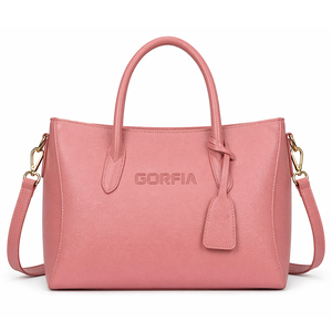 Bolso de Mano de Cuero Rosa Personalizado y Portátil con Correa de Hombro Desmontable, Bolso de Hombro de Alta Calidad al por Mayor de Fábrica - Product Image 1