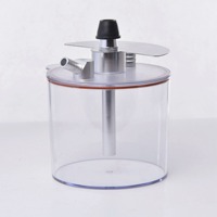 Ensemble de narguilé de luxe en acier inoxydable de nettoyage détachable dispositif de fumer en acrylique arabe givré accessoires en plastique pour café