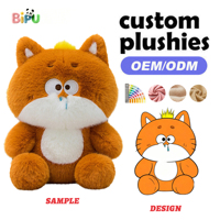 Peluche personnalisée sur mesure de Docteur Renard, jouet en peluche brodé avec logo OEM, en coton PP ultra doux pour entreprises
