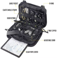 Sac banane tactique imperméable unisexe pour la poitrine, organisateur d'outils d'extérieur, fermeture éclair, léger, en polyester, motif uni