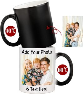Mug en céramique vierge pour sublimation personnalisée, 11 oz, Mug magique changeant de couleur, Mug de sublimation noir mat, vente en gros - Product Image 6