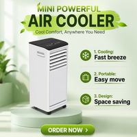 Climatiseur portable haute efficacité 3000 BTU R290 écologique, mobile, débit d'air max. 320m³/h pour chambre à coucher