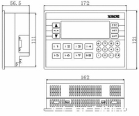 Controlador Lógico Integrado HMI PLC Xinje XP2-18RT Original, 10DI 8DO, Todo en Uno, para Sistemas de Automatización Industrial