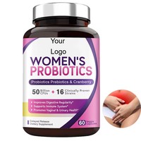 Probiotiques féminins, capsules de probiotiques, complément alimentaire, probiotiques vaginaux pour femmes