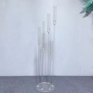 Candelabros acrílicos para mesa de boda, centro de mesa, decoración, soporte de flores, <span class=keywords><strong>candelabro</strong></span> - Product Image 2