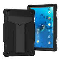Fabrika toptan darbeye dayanıklı güvenli PC silikon 3 in 1 çocuklar Tablet tutucu standı kılıf için Lenovo Tab M10 TB-X605 X505 kapak