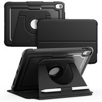 Casing Kulit PU Magnetik dengan Penyangga Putar 360 Derajat yang Dapat Disesuaikan untuk Apple iPad 10th 10.9 Inch dan iPad 11 A16 2025