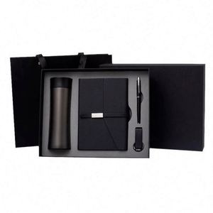 Customized Pu Leather Note Book Corporate Gift Set A5 <b>Journal</b> Wholesale Promotional Luxury Notebook Pen Set With Water Bottle - Product Image 5