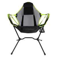 Style traditionnel léger extérieur jardin pliant voyage balançoire inclinable chaise berçante pour adultes pour plage randonnée pêche