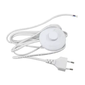 Interruptor de pie de encendido/apagado del cable de extensión Vde Ideal para enchufar lámparas, electrodomésticos, accesorios de iluminación o para uso de personas mayores