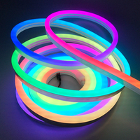 Bande lumineuse Led RGB numérique, en silicone, flexible, avec 60 diodes/m 10x23, ruban de lumière en néon, livraison gratuite, Ws2815