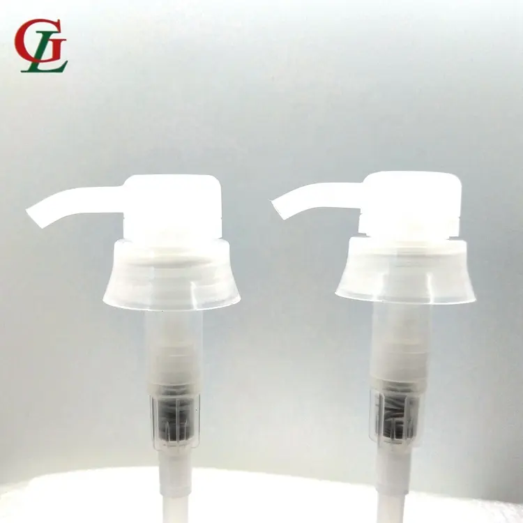 Hot sale 33mm/410 PP plastic lotion rigger sprayer cap Shampoo sprayer Crimp lotion pump for personal care bottle