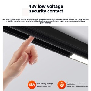 Rail magnétique de 23 mm de large, éclairage encastré ultra-fin, profil de 26 mm, éclairage d'ambiance LED pour salon et salle de bain - Product Image 4