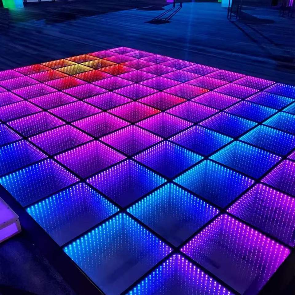 Tile Led Fixture LED Pixel Dance Floor Tile RGBW Dynamic Stage Light Square Point Light ...