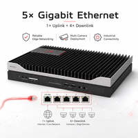 Computadora de IA de Borde sin Ventilador 20TOPS con Ascend Atlas 200I A2, 5 Puertos Gigabit LAN, 4G WiFi, CAN, RS485 para Análisis de Video