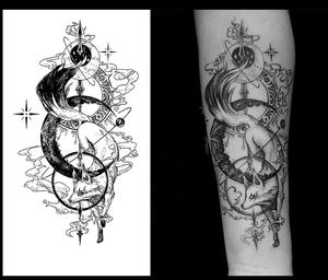 Tatouages Éphémères Manchettes Semi-Permanents Réalistes pour Hommes et Femmes, Type Faux Tatouages <span class=keywords><strong>Bras</strong></span> Complet Étanche Longue Durée 3 Semaines Bleu Foncé - Product Image 4