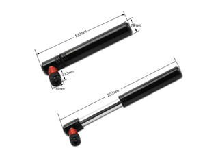Pompe à main portable en alliage d'aluminium <span class=keywords><strong>pour</strong></span> le gonflage haute pression (130-160PSI) des mini vélos de route et <span class=keywords><strong>VTT</strong></span> avec valves Schrader/Presta - Product Image 5