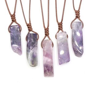 Collar de cristal con forma <span class=keywords><strong>Irregular</strong></span> para mujer, piedra Natural, seguro comercial, 16 estilos - Product Image 5