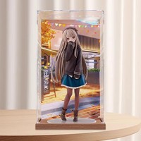 Boîte de présentation en acrylique modèle Triple V, épaisseur de panneau 2/3 mm, transparente, anti-poussière, rangement manuel, 18 kg, origine Chine, Next Door Angel