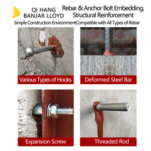 Resina Inyectable de Alta Resistencia para Fijación de Barras de Refuerzo, Adhesivo Estructural Resistente a las Grietas para Reparación de Concreto - Product Image 4