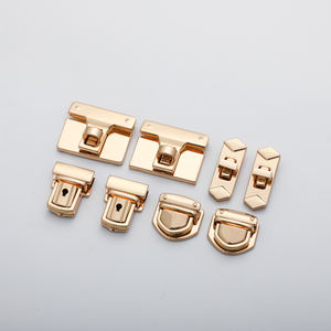 थोक नई आगमन हॉट सेलिंग बहु-रंगीन धातु लॉक जस्ता मिश्र धातु हैंडबैग मोड़ लॉक हार्डवेयर सहायक उपकरण - Product Image 4