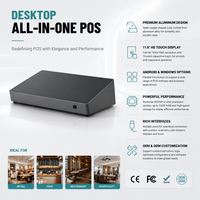 Sistema POS Todo en Uno Directo de Fábrica, Terminal con Windows, Pantalla Táctil de 11.6 Pulgadas, Servicio OEM ODM Disponible