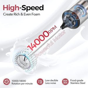 겔링 신형 3단계 속도 조절 전동 핸드헬드 우유 거품기 공장 공급업체 커피 믹서 비터 (2개의 거품기 포함) - Product Image 2