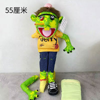 Boneka tangan anak laki-laki jefby 55cm uniseks, boneka tangan Natal, desain anjing bordir, katun PP penghilang stres, grosir